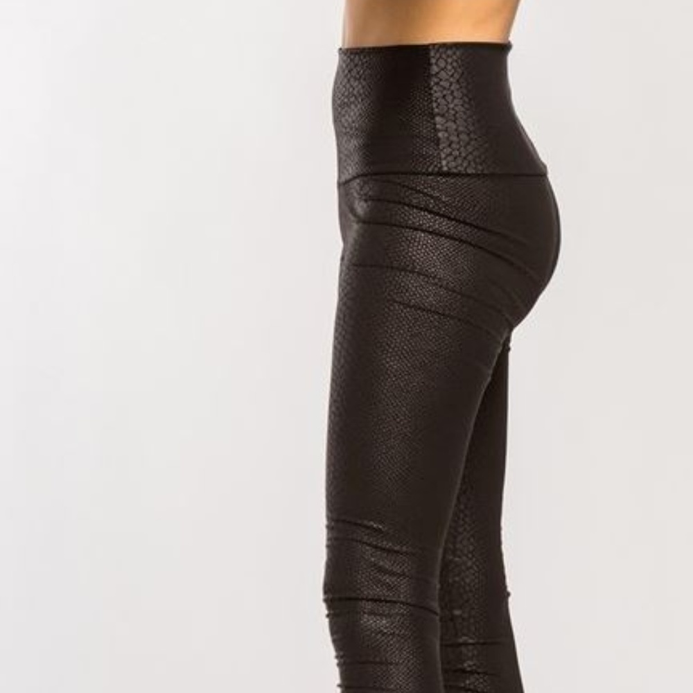 SNAKE SKIN HIGH WAIST LEGGINGS - Picture 4 of 7
